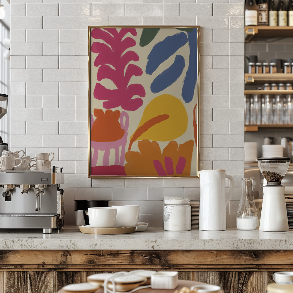 Happy Summer No 3 - Stretched Canvas, Poster or Fine Art Print I Heart Wall Art
