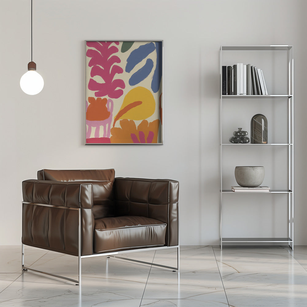 Happy Summer No 3 - Stretched Canvas, Poster or Fine Art Print I Heart Wall Art