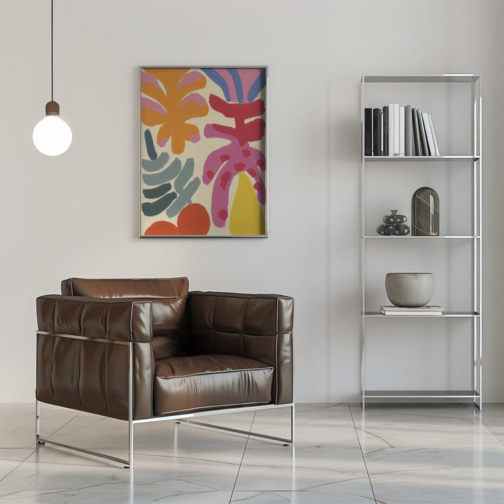 Happy Summer No 5 - Stretched Canvas, Poster or Fine Art Print I Heart Wall Art