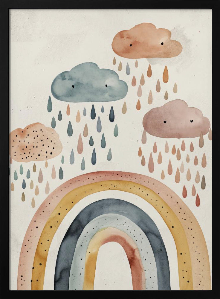 Happyrainno2 - Stretched Canvas, Poster or Fine Art Print I Heart Wall Art