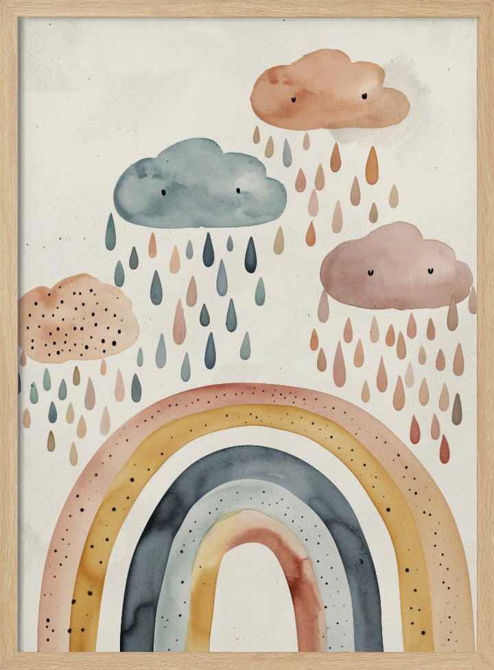 Happyrainno2 - Stretched Canvas, Poster or Fine Art Print I Heart Wall Art