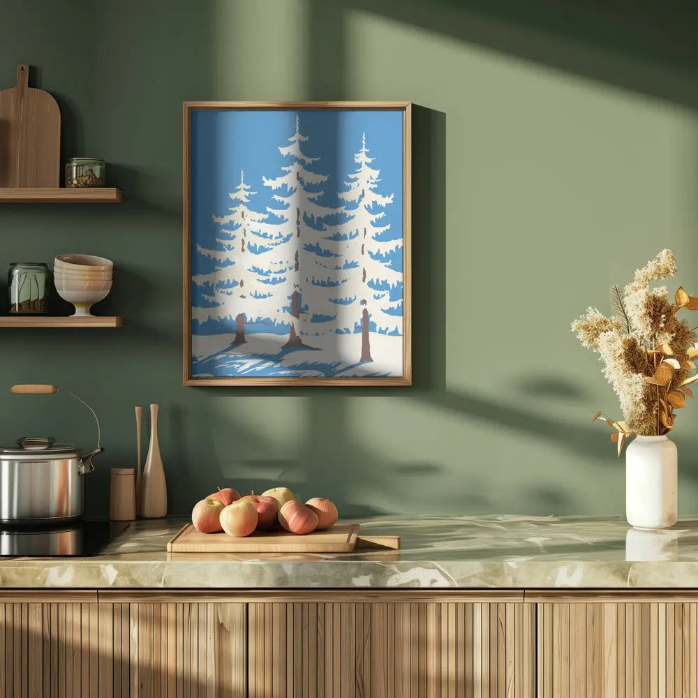 Harz Winter Trees - Stretched Canvas, Poster or Fine Art Print I Heart Wall Art