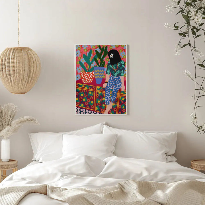 9933x14043 Din 134 Hawaiian Girl - Stretched Canvas, Poster or Fine Art Print I Heart Wall Art