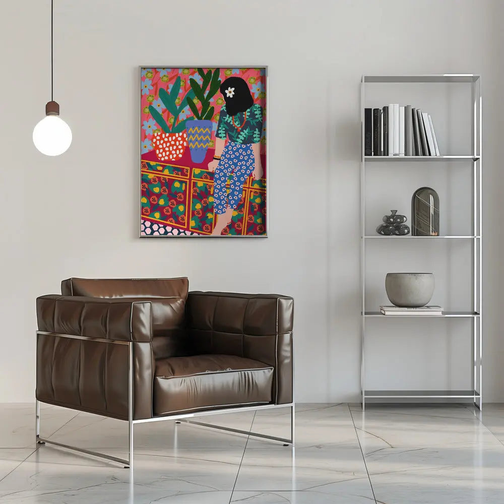 9933x14043 Din 134 Hawaiian Girl - Stretched Canvas, Poster or Fine Art Print I Heart Wall Art