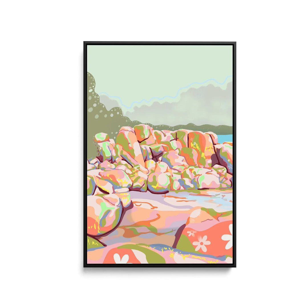 Headland Rain By Unratio - Stretched Canvas Print or Framed Fine Art Print - Artwork I Heart Wall Art Australia 