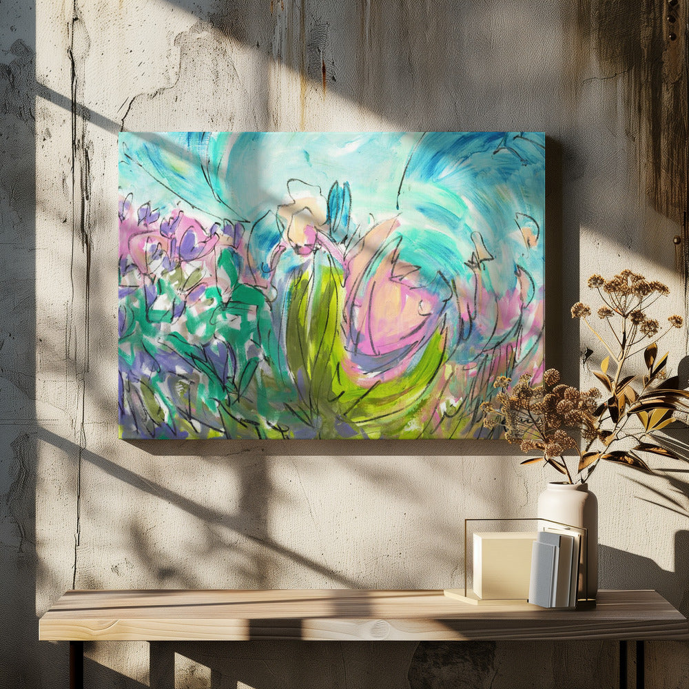 Heart Dance - Stretched Canvas, Poster or Fine Art Print I Heart Wall Art