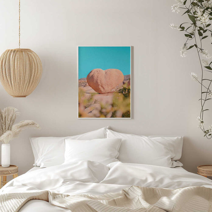 Heart Rock in Joshua Tree National Park, California - Stretched Canvas, Poster or Fine Art Print - I Heart Wall Art - Poster Print, Canvas Print or Framed Art Print