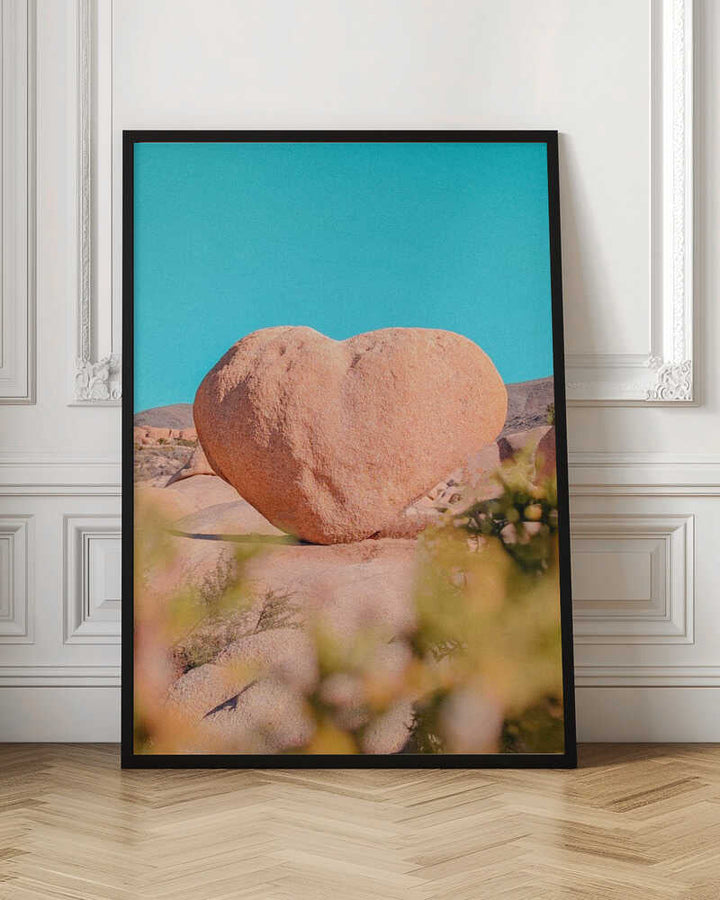 Heart Rock in Joshua Tree National Park, California - Stretched Canvas, Poster or Fine Art Print - I Heart Wall Art - Poster Print, Canvas Print or Framed Art Print