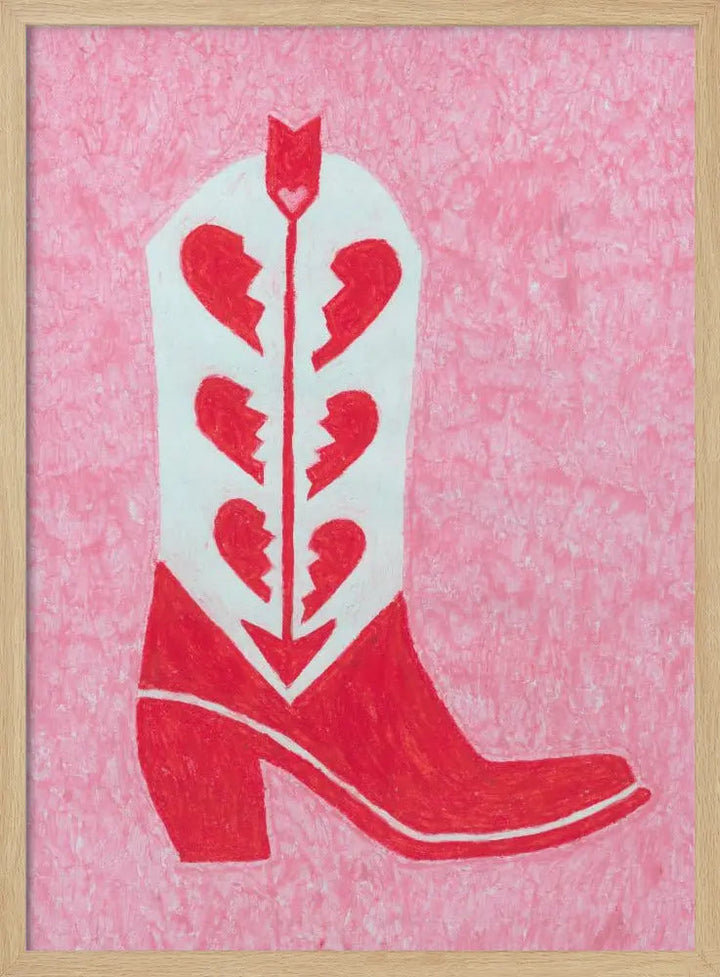 Heartbreak Heels - Stretched Canvas, Poster or Fine Art Print I Heart Wall Art