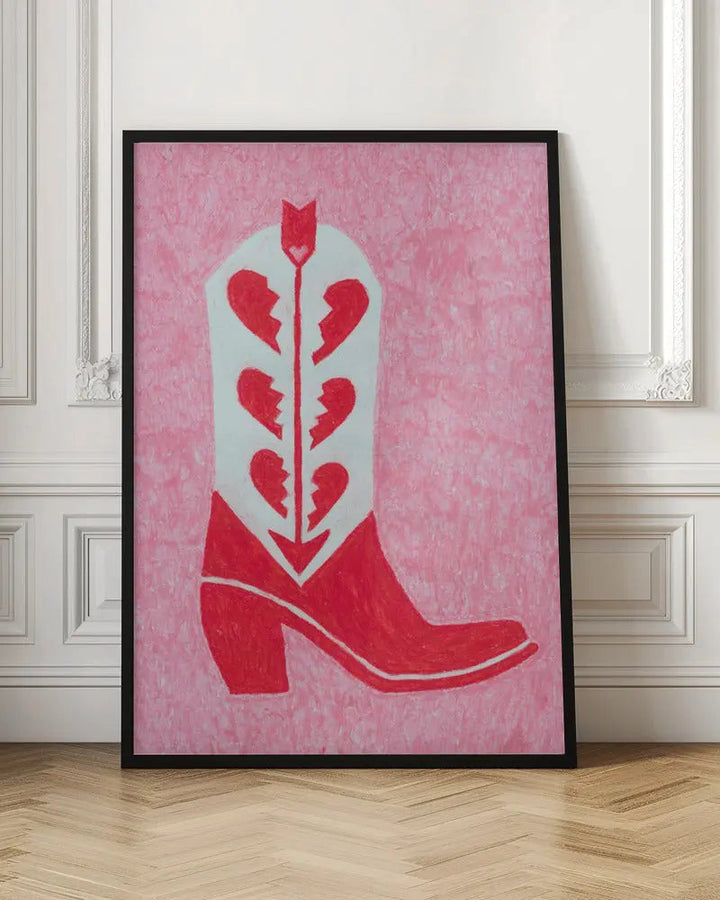 Heartbreak Heels - Stretched Canvas, Poster or Fine Art Print I Heart Wall Art