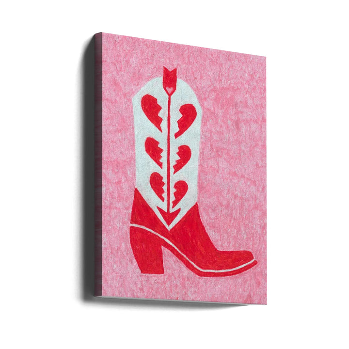 Heartbreak Heels - Stretched Canvas, Poster or Fine Art Print I Heart Wall Art