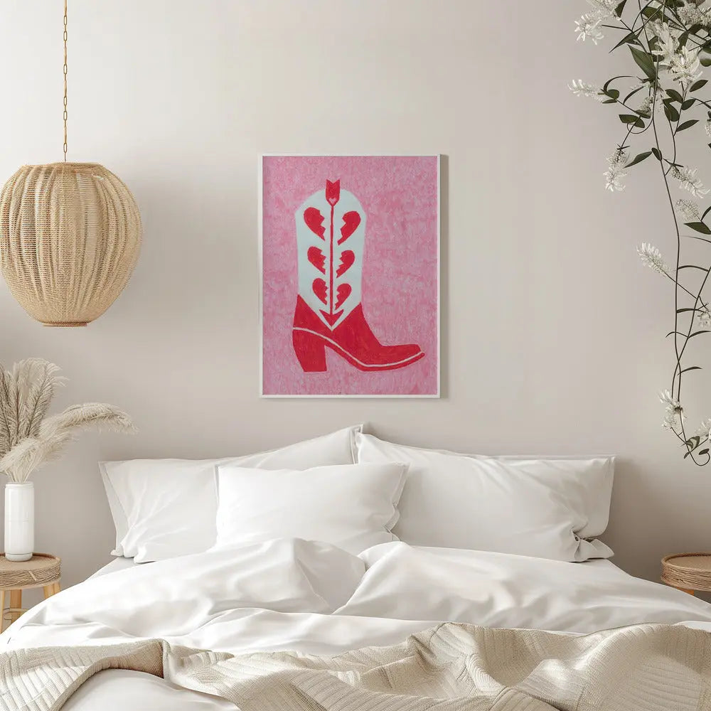 Heartbreak Heels - Stretched Canvas, Poster or Fine Art Print I Heart Wall Art