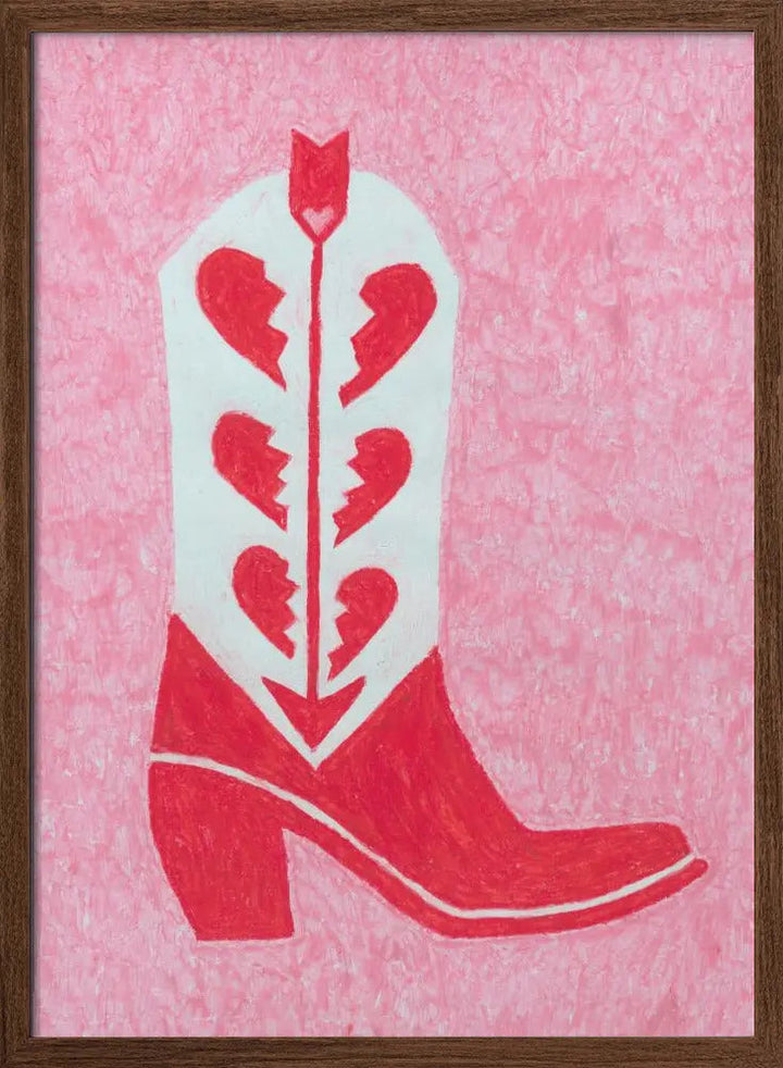 Heartbreak Heels - Stretched Canvas, Poster or Fine Art Print I Heart Wall Art