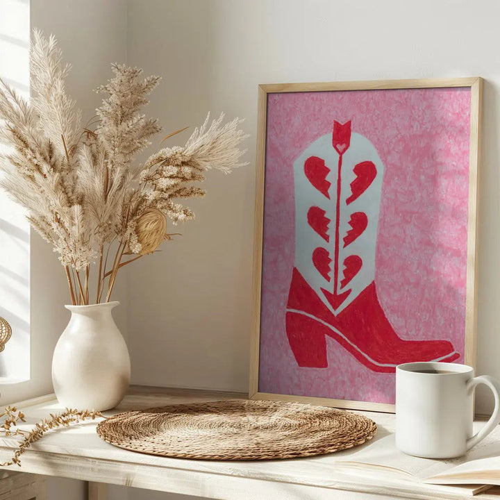 Heartbreak Heels - Stretched Canvas, Poster or Fine Art Print I Heart Wall Art