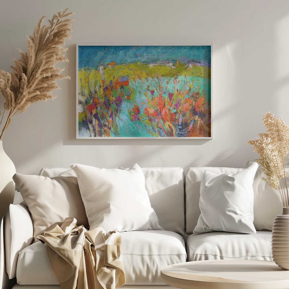 Heartland Blooming - Stretched Canvas, Poster or Fine Art Print - I Heart Wall Art - Poster Print, Canvas Print or Framed Art Print