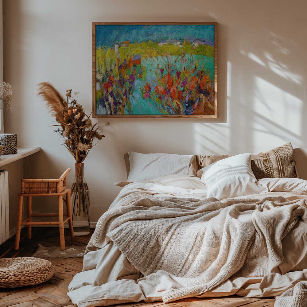 Heartland Blooming - Stretched Canvas, Poster or Fine Art Print - I Heart Wall Art - Poster Print, Canvas Print or Framed Art Print