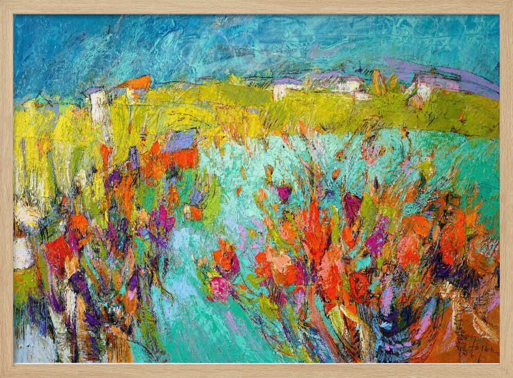 Heartland Blooming - Stretched Canvas, Poster or Fine Art Print - I Heart Wall Art - Poster Print, Canvas Print or Framed Art Print