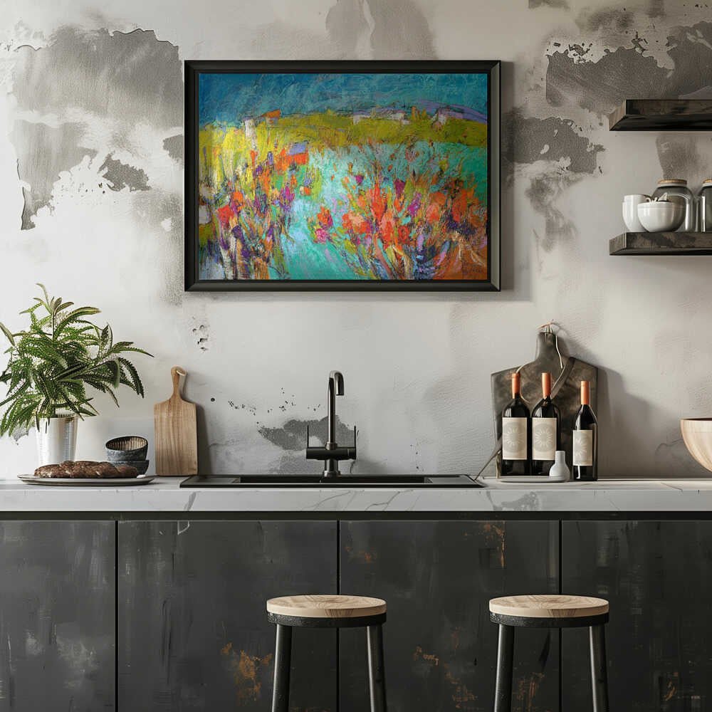 Heartland Blooming - Stretched Canvas, Poster or Fine Art Print - I Heart Wall Art - Poster Print, Canvas Print or Framed Art Print
