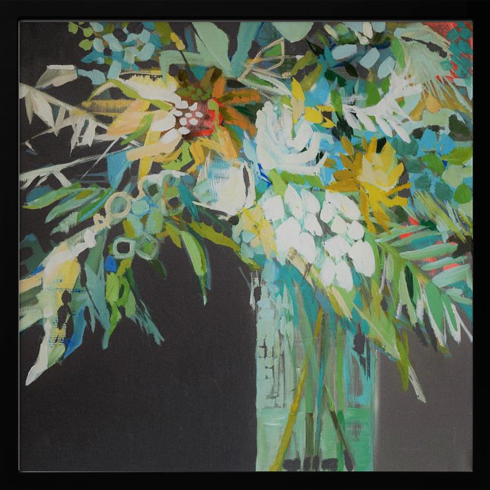 Heather S Bouquet - Square Stretched Canvas, Poster or Fine Art Print I Heart Wall Art