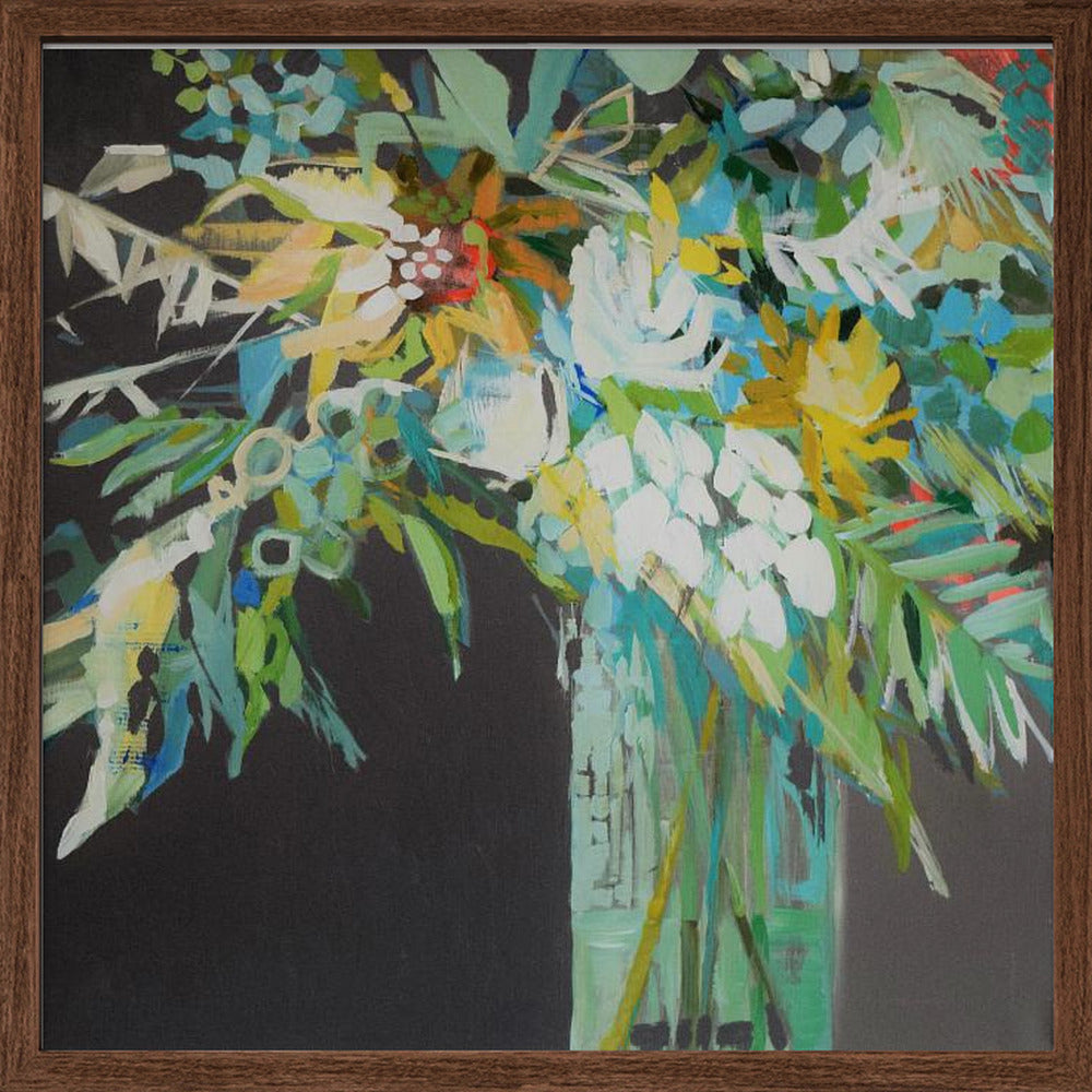 Heather S Bouquet - Square Stretched Canvas, Poster or Fine Art Print I Heart Wall Art