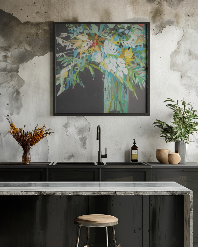 Heather S Bouquet - Square Stretched Canvas, Poster or Fine Art Print I Heart Wall Art