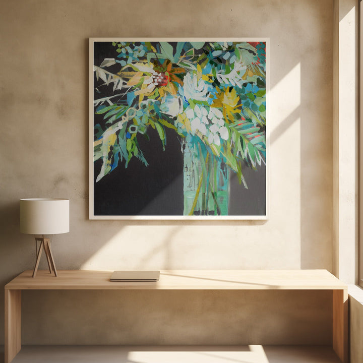 Heather S Bouquet - Square Stretched Canvas, Poster or Fine Art Print I Heart Wall Art