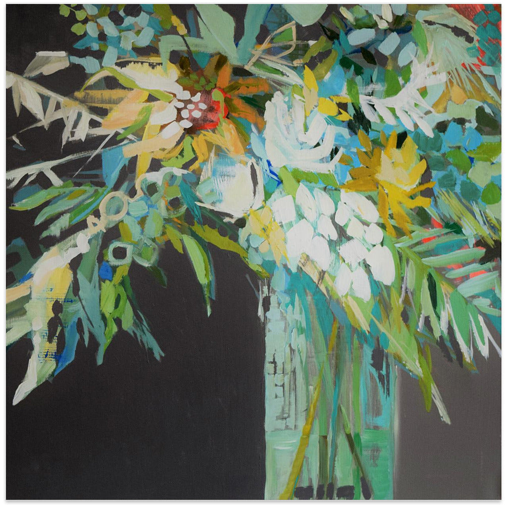 Heather S Bouquet - Square Stretched Canvas, Poster or Fine Art Print I Heart Wall Art