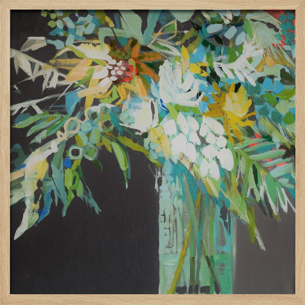 Heather S Bouquet - Square Stretched Canvas, Poster or Fine Art Print I Heart Wall Art