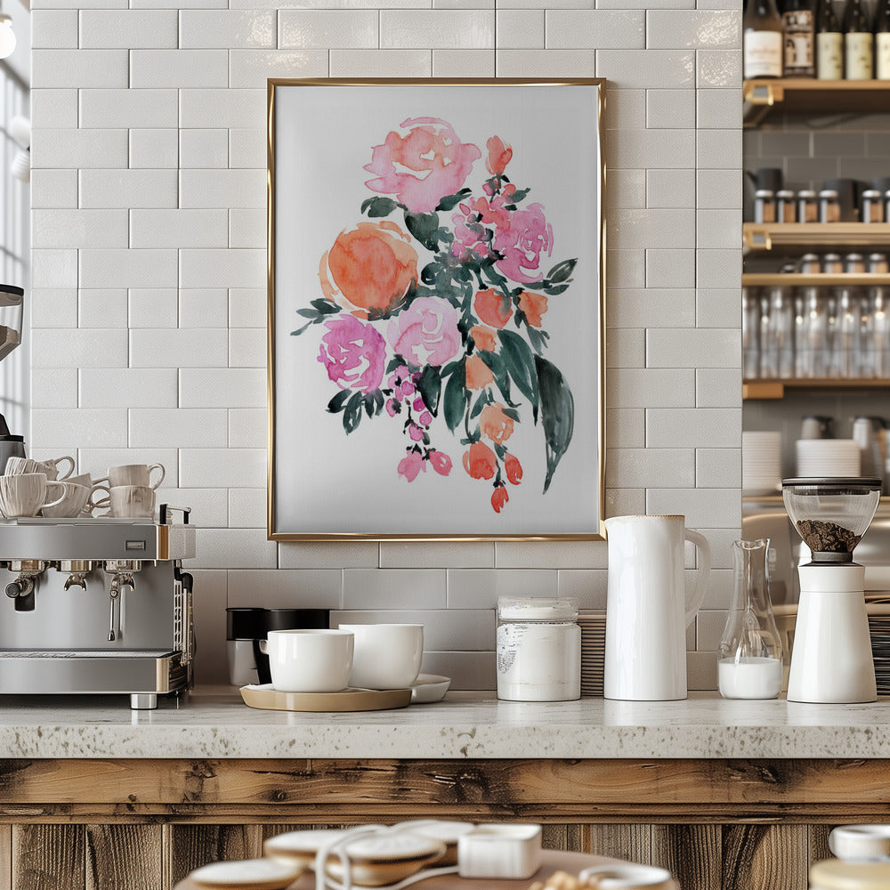Heidi bouquet - Stretched Canvas, Poster or Fine Art Print I Heart Wall Art