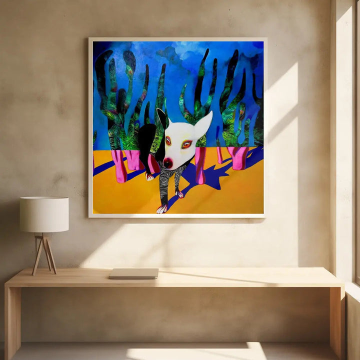Hello Sunshine! - Square Stretched Canvas, Poster or Fine Art Print I Heart Wall Art