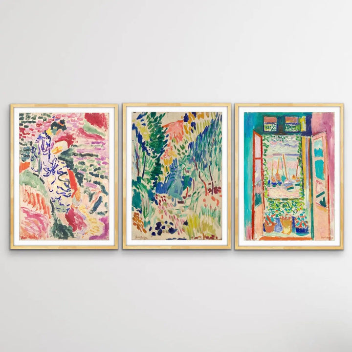 Henri Matisse Trio -  La Japonaise, Landscape at Collioure and The Open Window Trio Print Set I Heart Wall Art Australia 