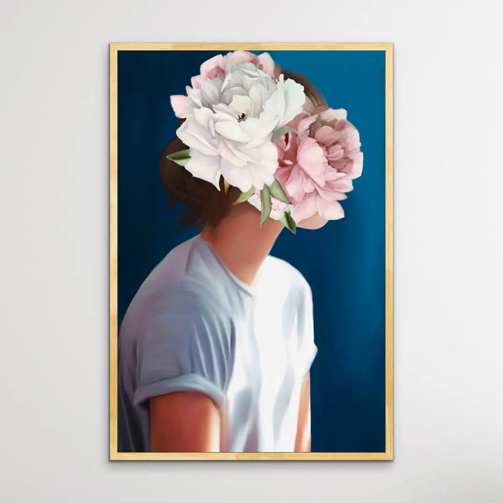 Her Secret Life Print Four - Women With Flowers Artwork Series - I Heart Wall Art