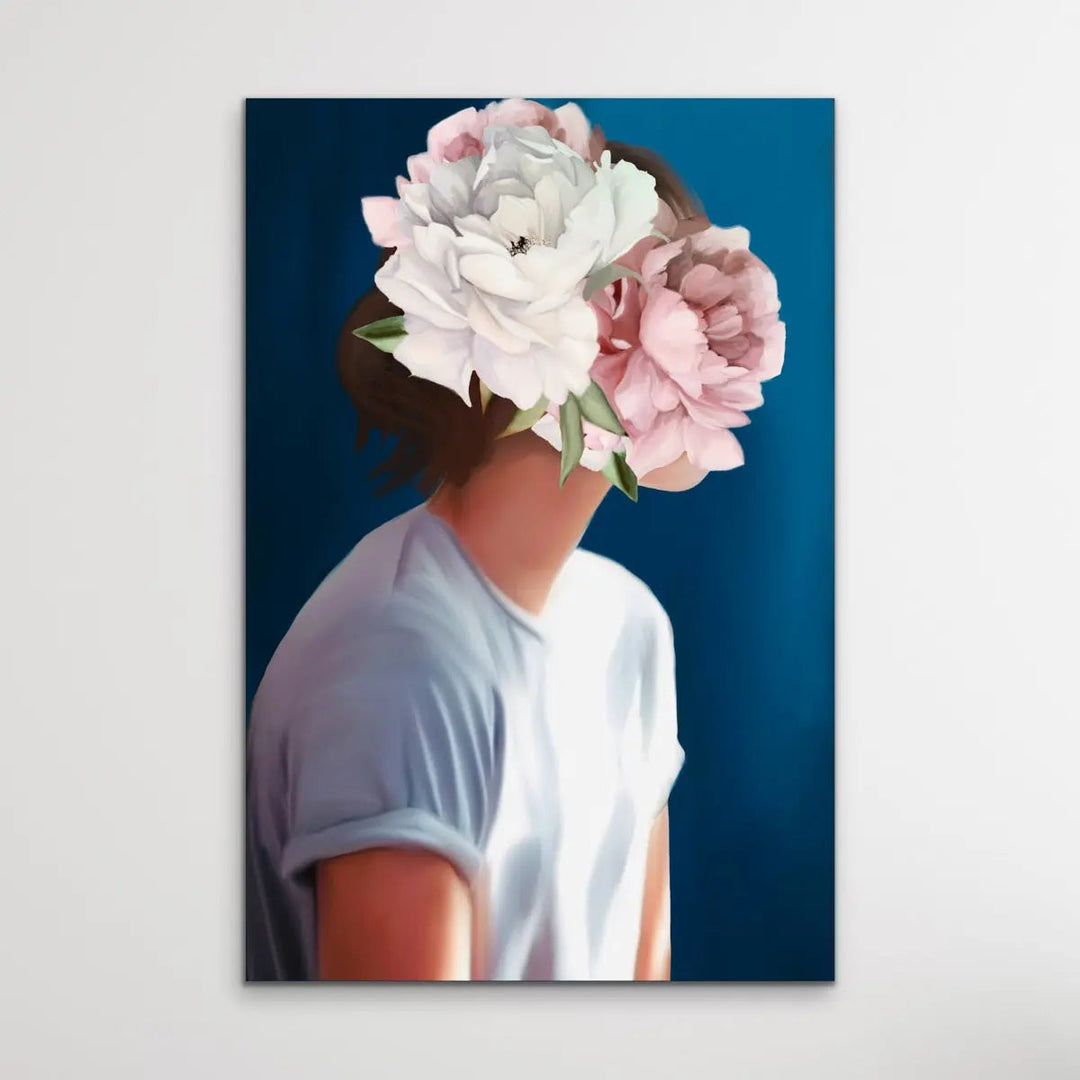 Her Secret Life Print Four - Women With Flowers Artwork Series - I Heart Wall Art