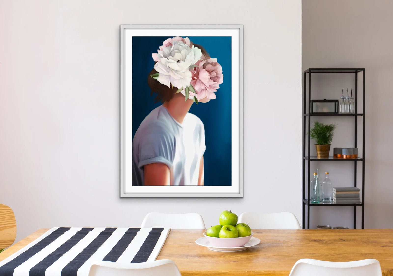 Her Secret Life Print Four - Women With Flowers Artwork Series - I Heart Wall Art