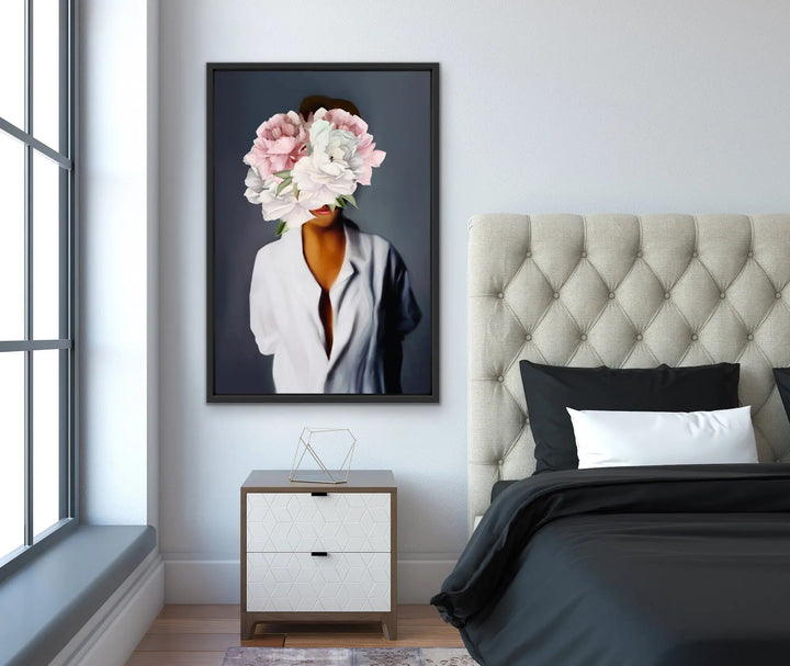 Her Secret Life Print One - Women With Flowers Artwork Series - I Heart Wall Art