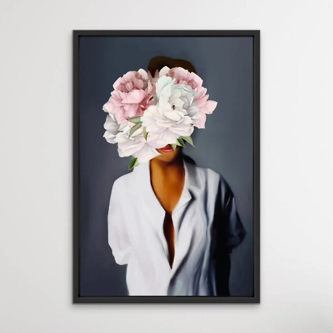 Her Secret Life Print One - Women With Flowers Artwork Series - I Heart Wall Art