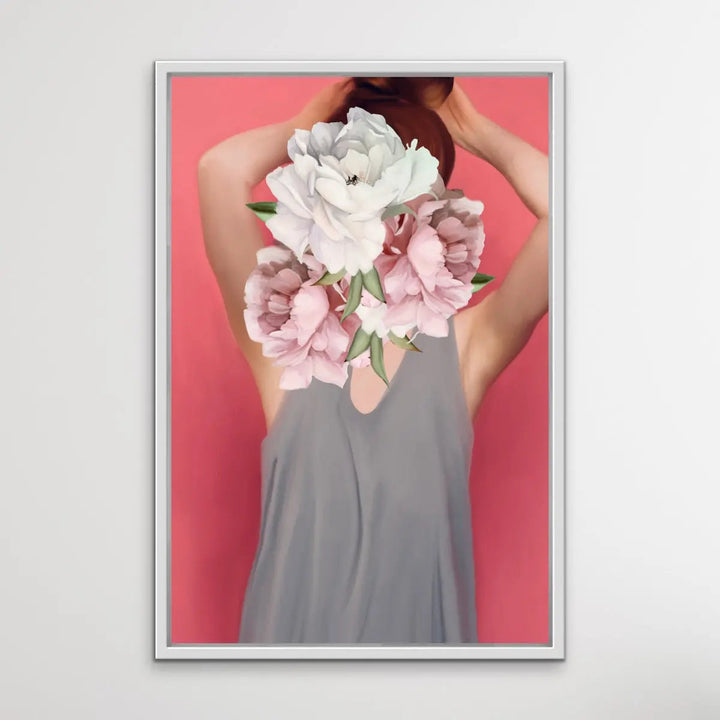 Her Secret Life Print Three - Women With Flowers Artwork Series - I Heart Wall Art
