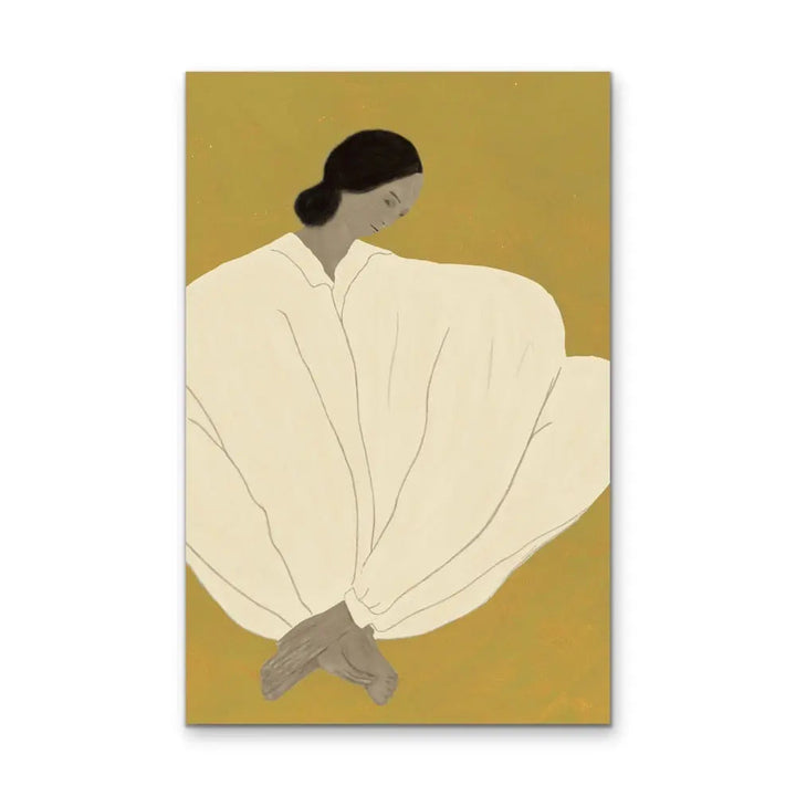 Her Shape - Line Drawing Of Woman - Print as Canvas or Art Print I Heart Wall Art Australia 