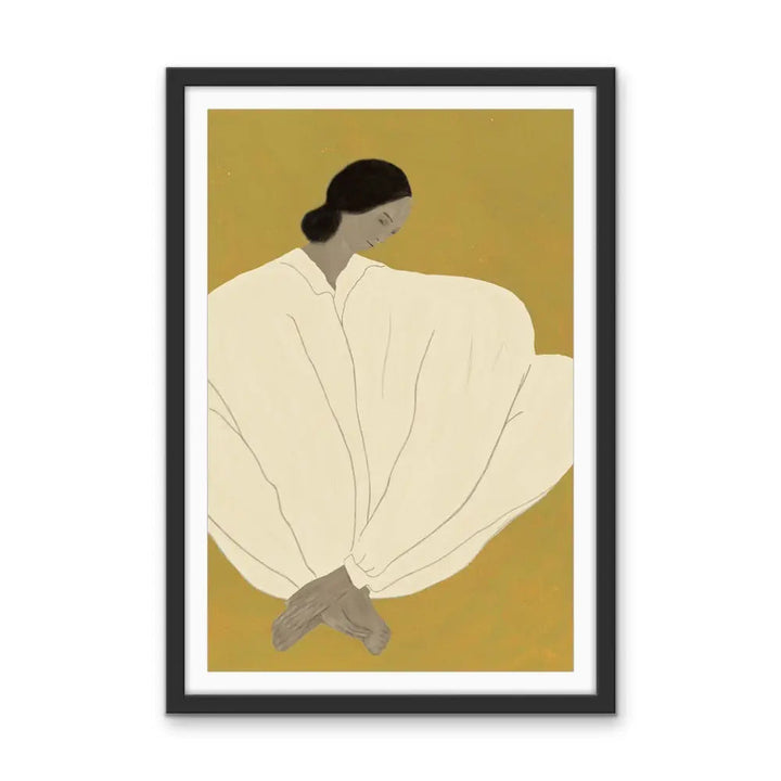 Her Shape - Line Drawing Of Woman - Print as Canvas or Art Print I Heart Wall Art Australia 