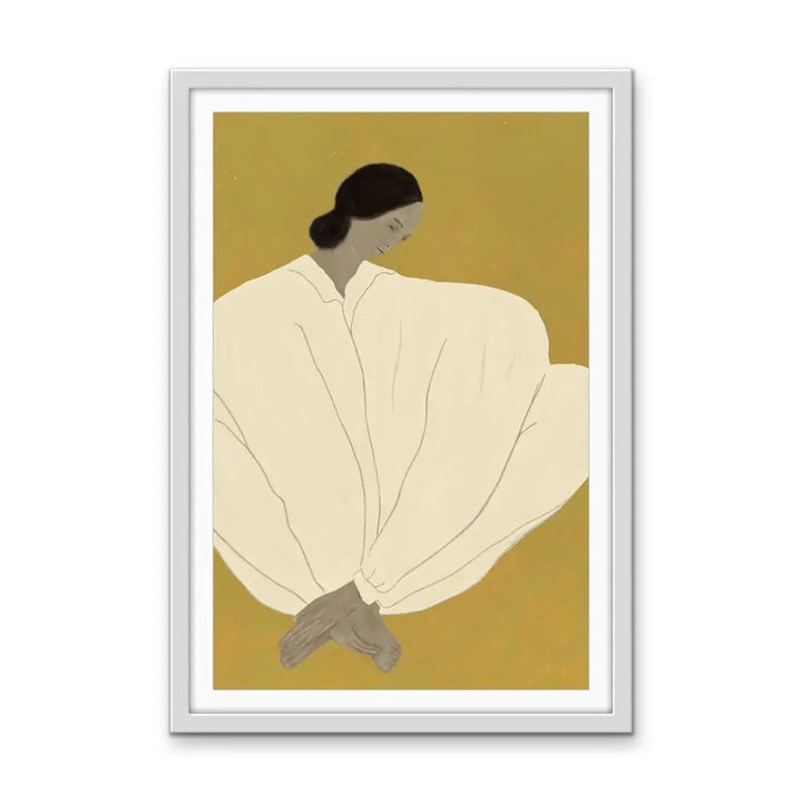 Her Shape - Line Drawing Of Woman - Print as Canvas or Art Print I Heart Wall Art Australia 