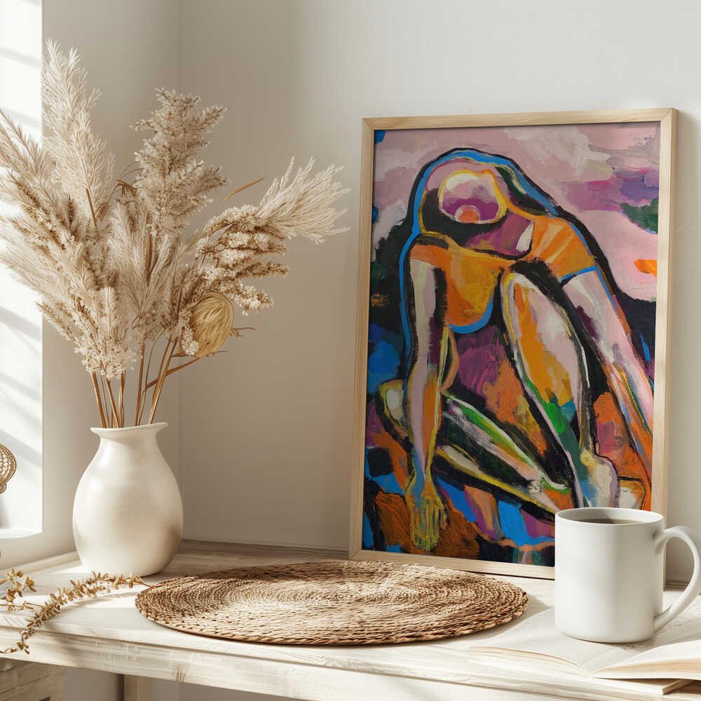 “Here I Glow” - Stretched Canvas, Poster or Fine Art Print - I Heart Wall Art - Poster Print, Canvas Print or Framed Art Print