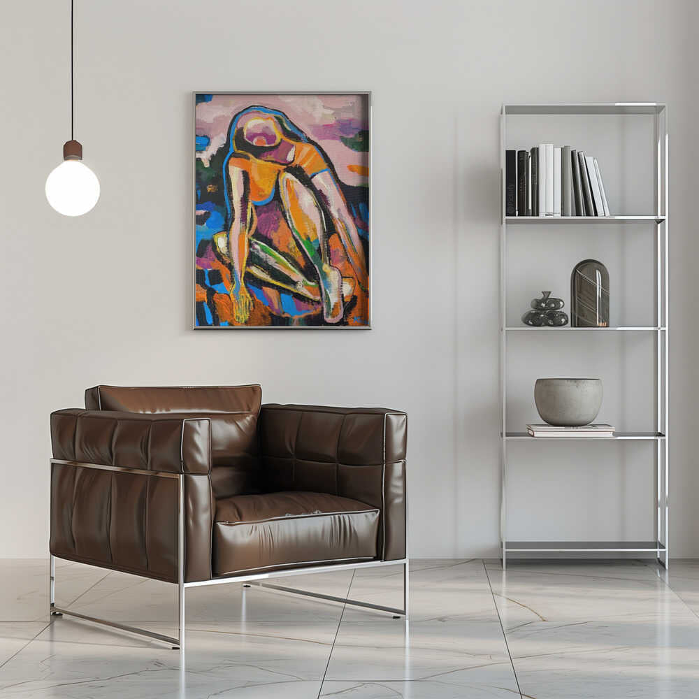 “Here I Glow” - Stretched Canvas, Poster or Fine Art Print - I Heart Wall Art - Poster Print, Canvas Print or Framed Art Print