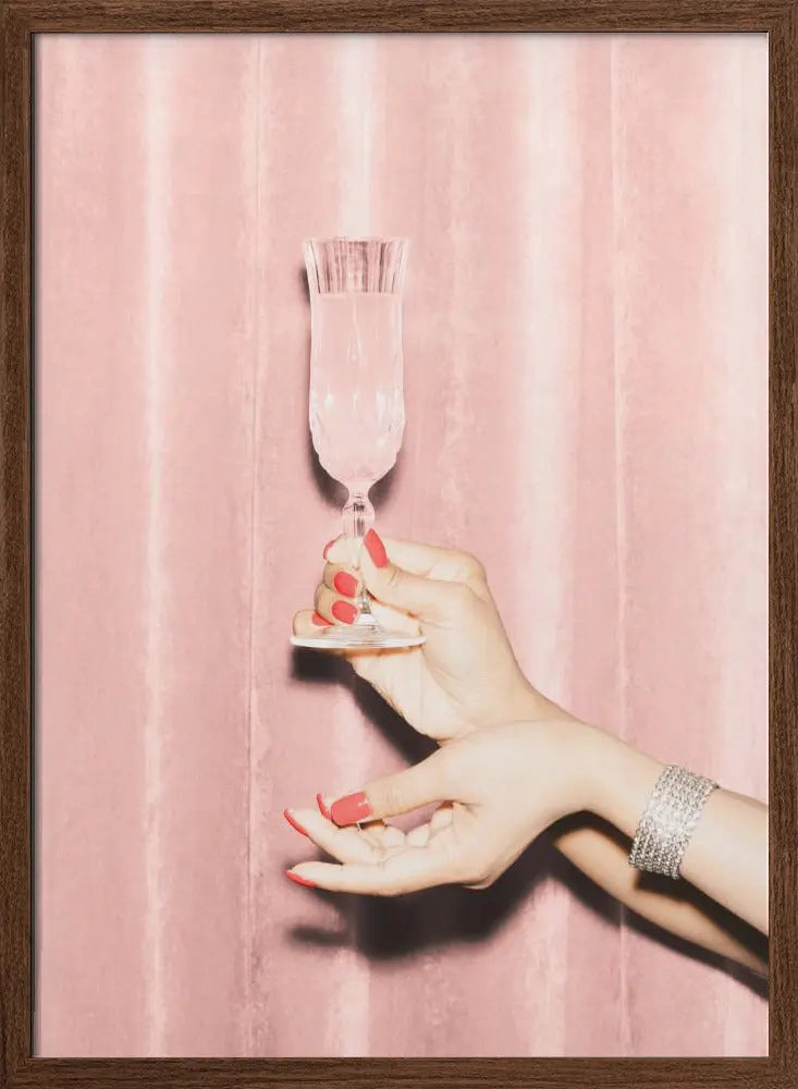 Here's To Pink 01 - Stretched Canvas, Poster or Fine Art Print I Heart Wall Art
