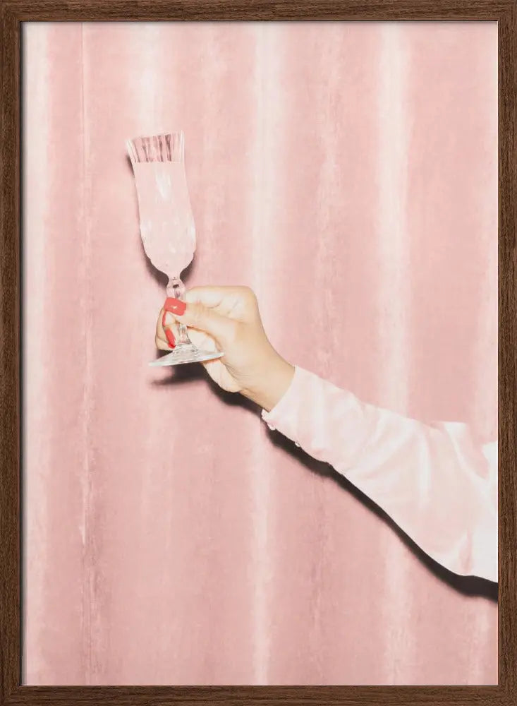 Here's To Pink 02 - Stretched Canvas, Poster or Fine Art Print I Heart Wall Art