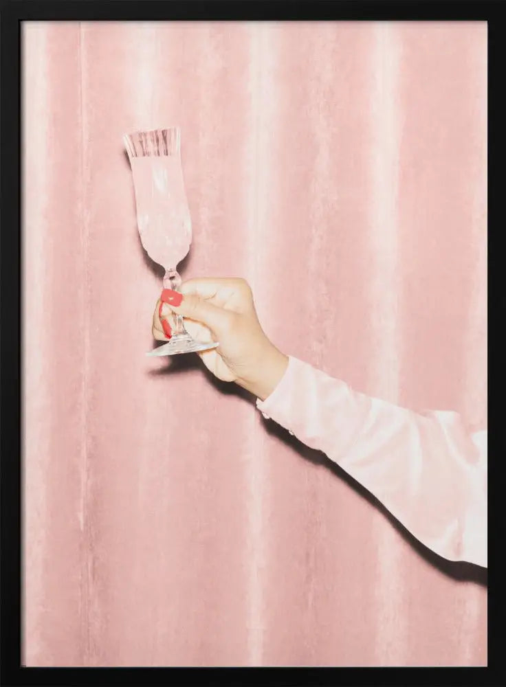 Here's To Pink 02 - Stretched Canvas, Poster or Fine Art Print I Heart Wall Art