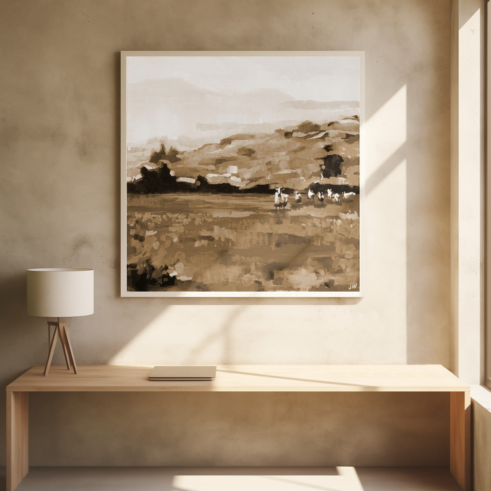 Heritage Style - Square Stretched Canvas, Poster or Fine Art Print I Heart Wall Art