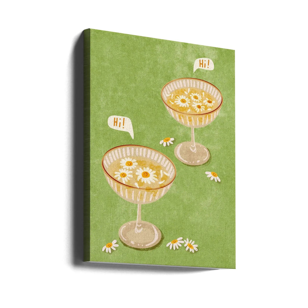 Hi - Stretched Canvas, Poster or Fine Art Print I Heart Wall Art
