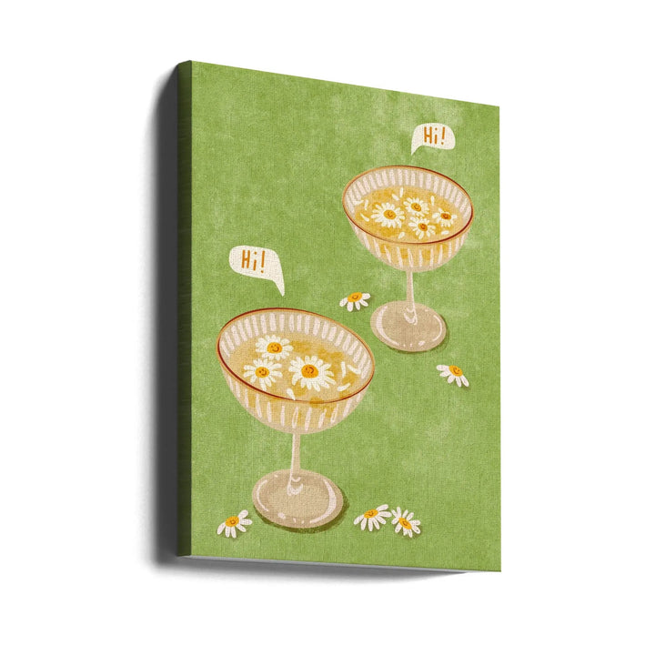 Hi - Stretched Canvas, Poster or Fine Art Print I Heart Wall Art