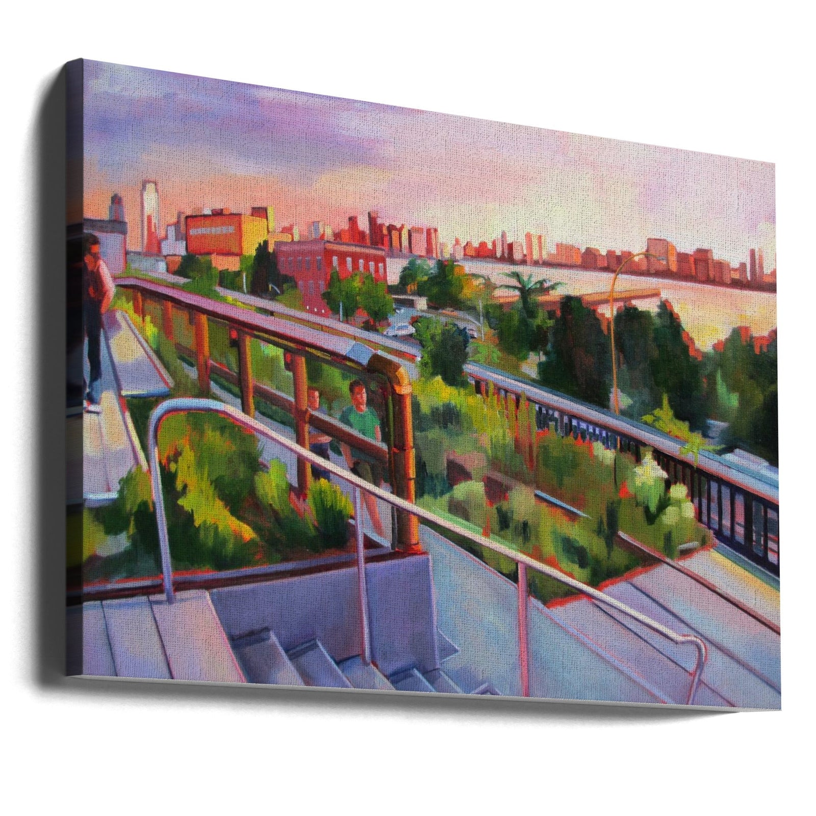 High Line Sunset - Stretched Canvas, Poster or Fine Art Print I Heart Wall Art