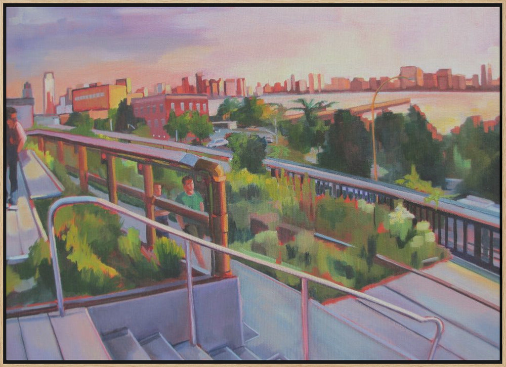 High Line Sunset - Stretched Canvas, Poster or Fine Art Print I Heart Wall Art